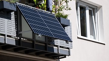 About 9000 people in Saxony have applied for funding for a solar system on the balcony / Photo: Sven Hoppe/dpa/Symbolbild
