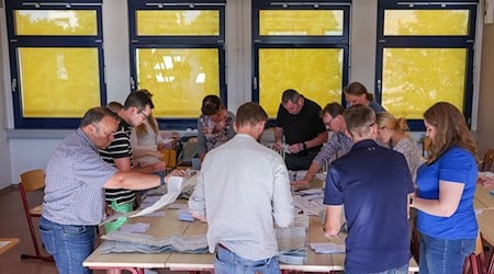 Numerous election workers are busy counting the postal votes for the European elections. The European elections began on June 6. In Germany, the election was held on June 9 / Photo: Jan Woitas/dpa