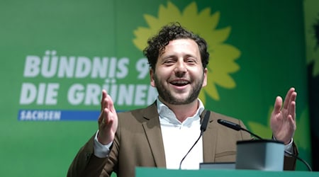 Der Grünen-Vorsitzende fordert ein juristisches Vorgehen gegen die AfD / Foto: Sebastian Willnow/dpa