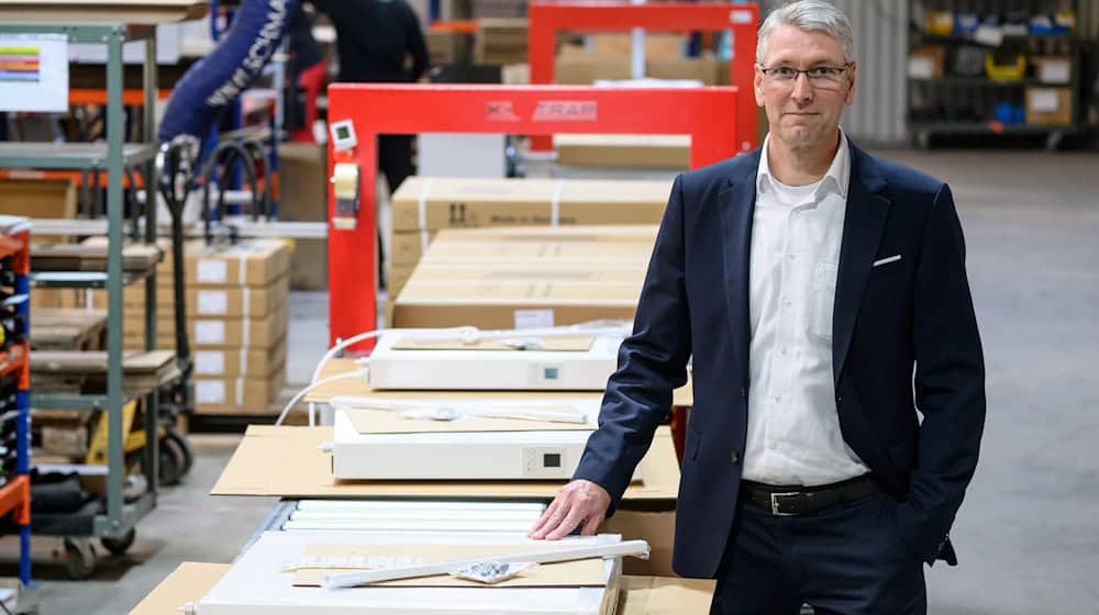 Responding to growing demand: the electric heating manufacturer Lucht is expanding its production in Burgstädt near Chemnitz. (Archive image) / Photo: Hendrik Schmidt/dpa